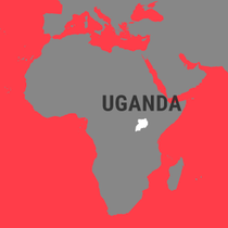Landkarte Uganda